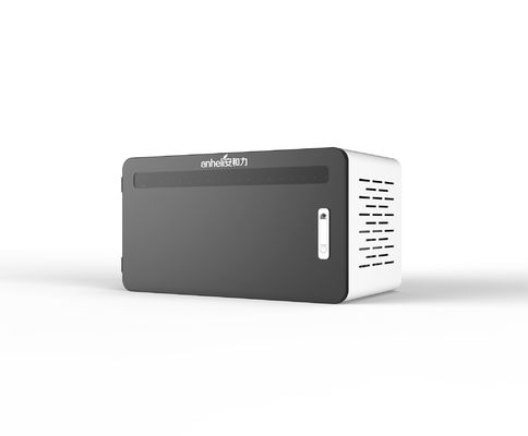 Τραπέζι τύπου γραφείου Μίνι ντουλάπι φόρτισης με διαχωριστικά πλαστικών μηχανικών ABS και ακρυλικό δείκτη φωτός για 18 κουλτούρες Φορτίο USB