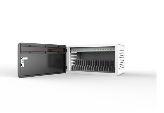 Επιτραπέζιο Ντουλάπι Φόρτισης USB 18 Θέσεων με Κλειδαριά, με Σύστημα Προστασίας Ασφαλείας 8S και Κλειδαριές και Κλειδιά