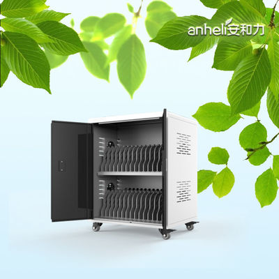 30 Bay φορητό φορτιστή φορητού υπολογιστή με κλειδαριές και κλειδιά ψύξη ανεμιστήρες και γερμανικά ιατρικά στάνταρ τροχούς